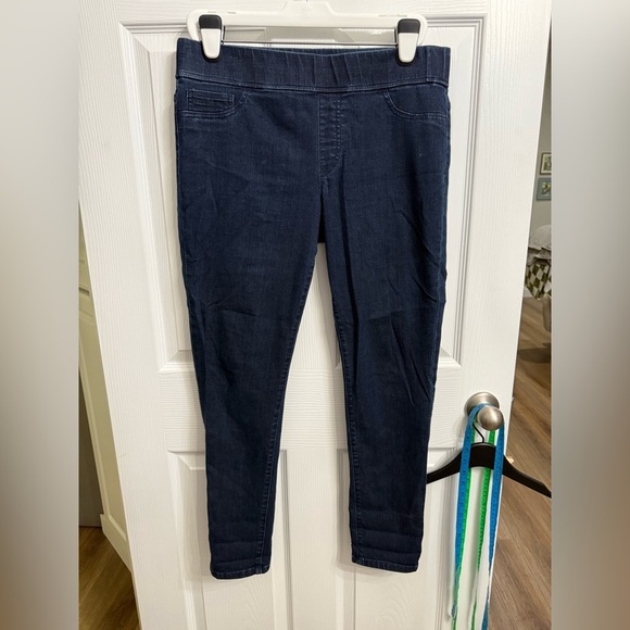 Lauren Ralph Lauren modern leggings women’s dark wash pull on jeans size 12 - Picture 1 of 5